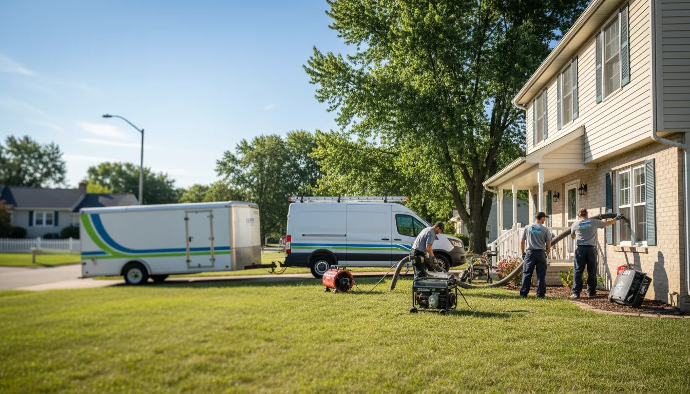 Flooded Basement Restoration And Cleanup With Repair in Kaneville, IL near me